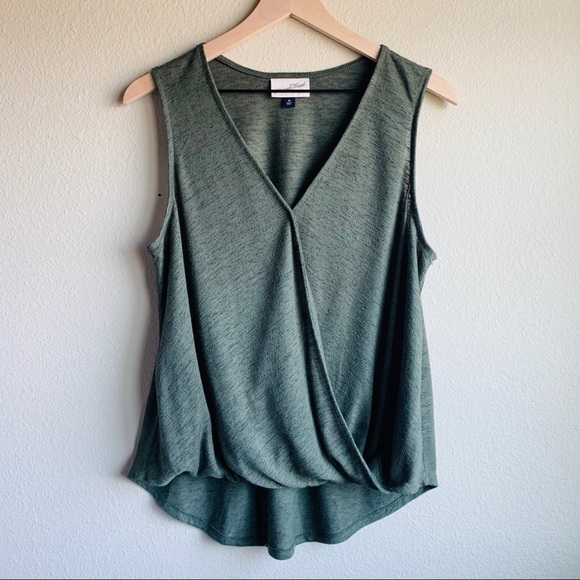 Universal Thread Tops - Universal Thread olive surplice tank top